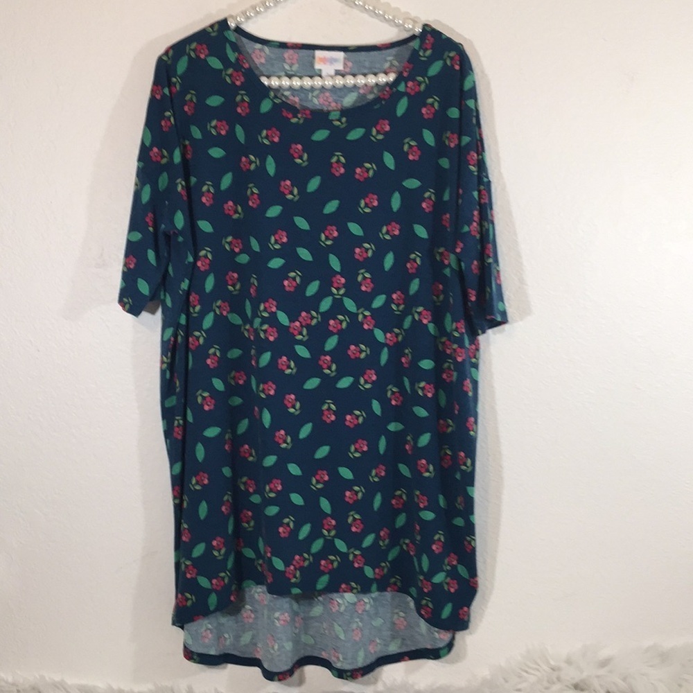 LuLaRoe Irma Tunic Top Floral Print Large